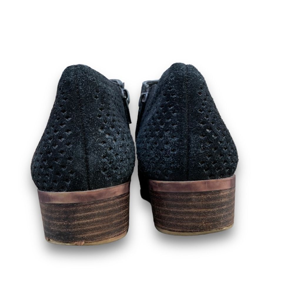 Lucky Brand Black Suede Mesh Ankle Booties Boots Shoes Women’s size 7.5 - Picture 5 of 15